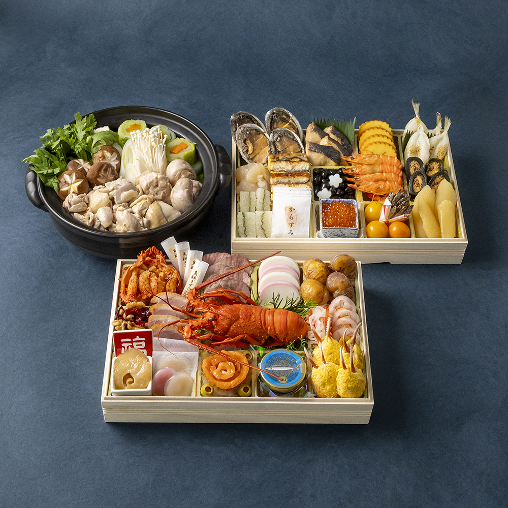 Christian Dior　ノベルティ三段重　重箱　おせち器　正月和食器 65 17-20211108-sds_01.jpg