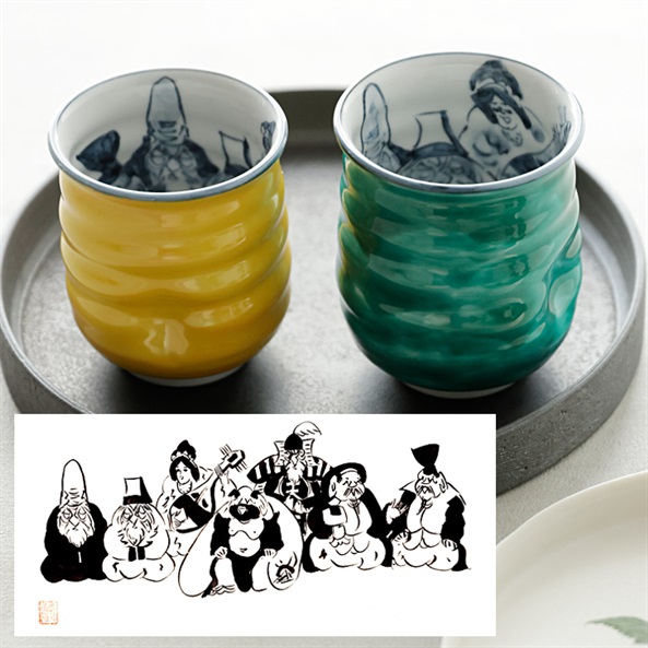 京の寿 組湯呑(七福神図) | FUREAI - 特別な日の通販 “フレアイ”