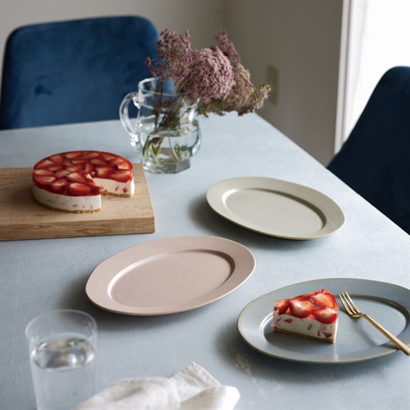 グレイッシュオーバルプレート ペア PG | FUREAI - 特別な日の通販