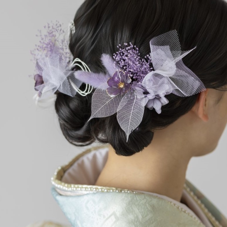 髪飾り 成人式 華やか 紫 | FUREAI - 特別な日の通販 “フレアイ”