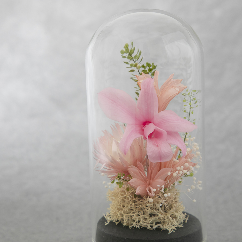 106 お供えプリザーブドフラワー お供えプリザーブドフラワー ドームC ピンク | FUREAI - 特別な