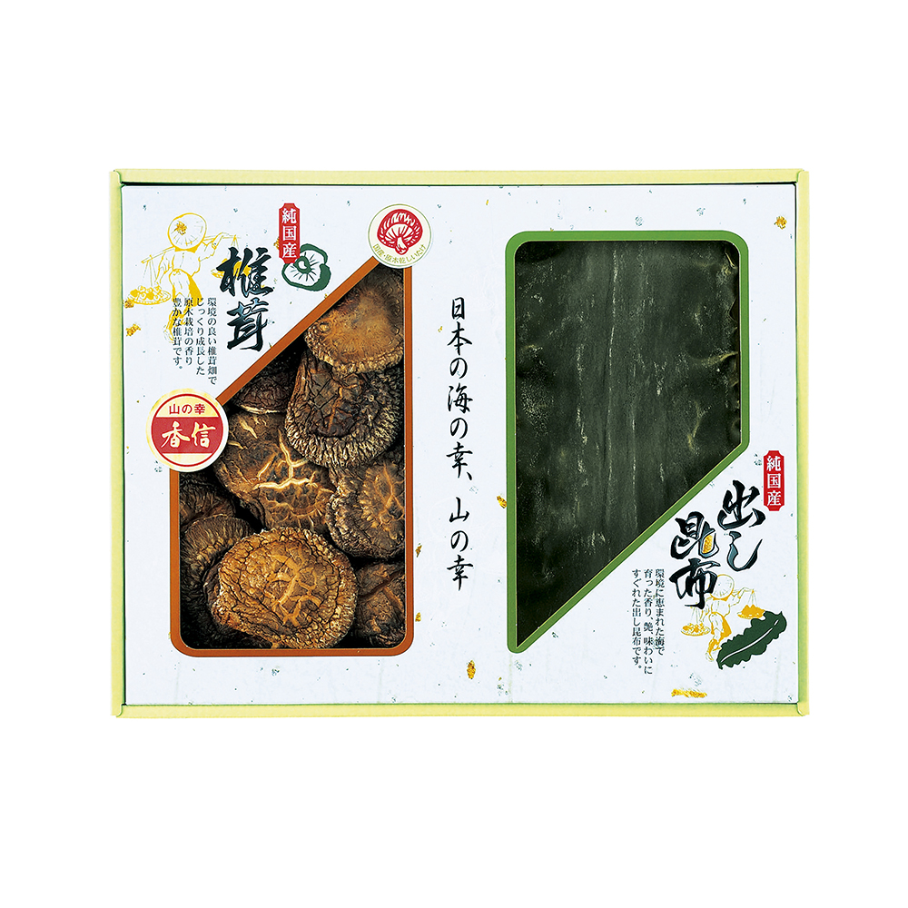 国内産 原木香信椎茸・昆布詰合せ | FUREAI - 特別な日の通販 “フレアイ”