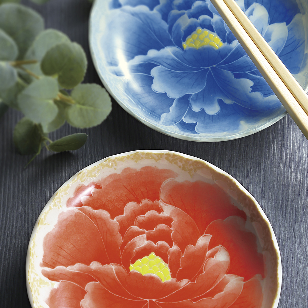 桃山牡丹箸付き取皿ペア | FUREAI - 特別な日の通販 “フレアイ”